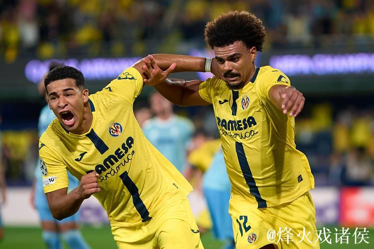 比利亚雷亚尔欧冠六战未胜，仅积5分排名倒数第二